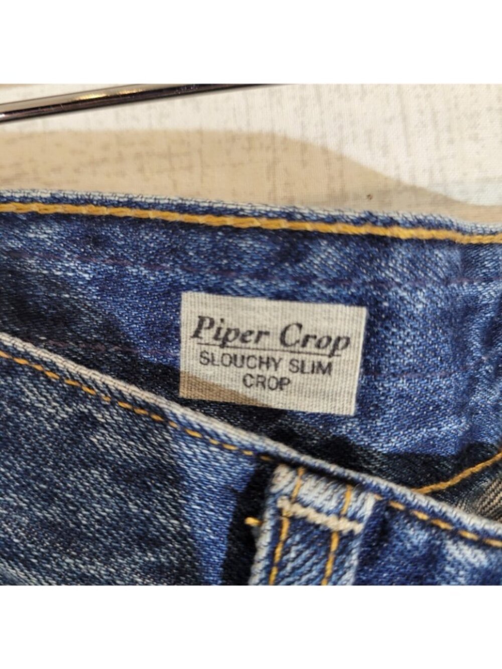 Adriano Goldschmied Piper Crop Jeans Womens 26R 31x25 Slouchy Slim Denim Stretch - Picture 8 of 14